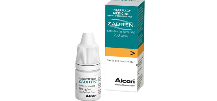 Zaditen® Eye Drops 0.025% dosage Lake of the Woods, VA